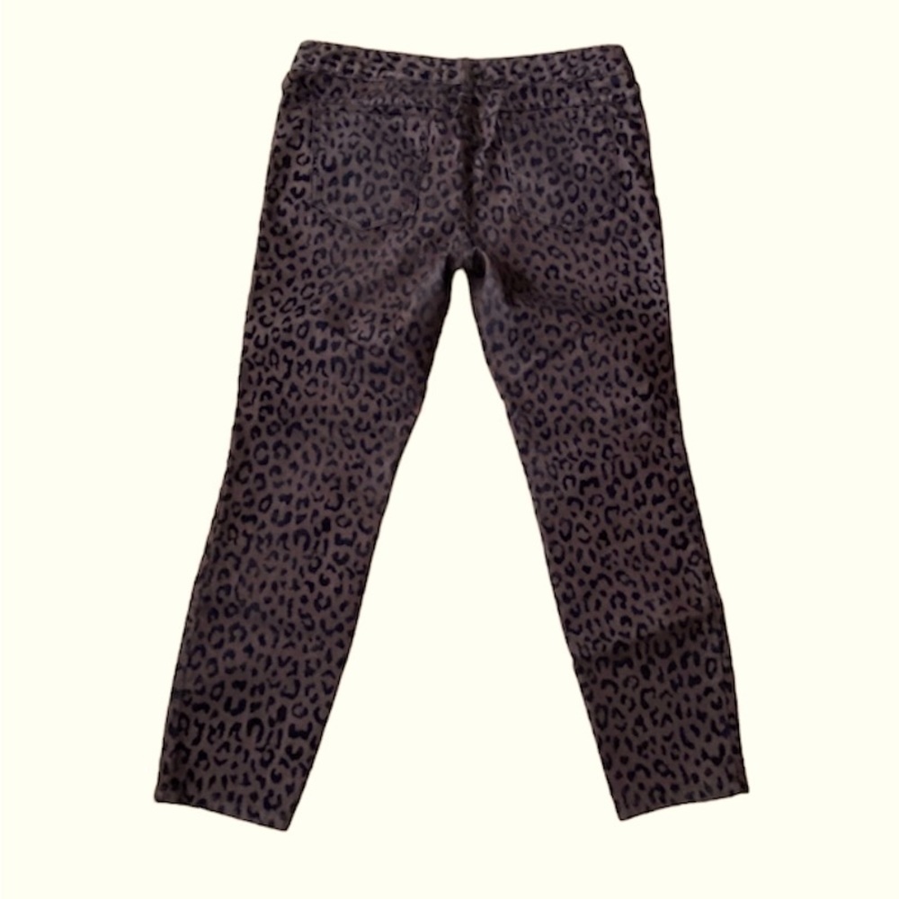 Free People Leopard Print Skinny Jeans Size 30 - Picture 3 of 7
